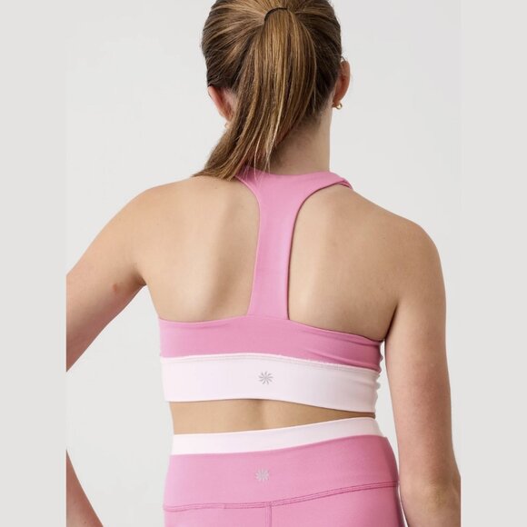 Athleta Girl Transcend Crossover Bra in Peonies/Shell, size XL/14 - Picture 2 of 7